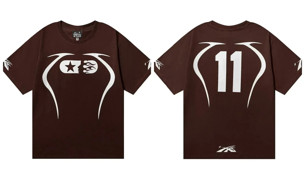 Hellstar Hellstar Studios 11 T-Shirt Brown Solid Brown - 1