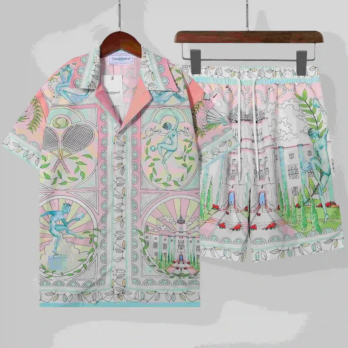 Casablanca Casablanca Tennis Club Set Pink & Pastel Prints Pink