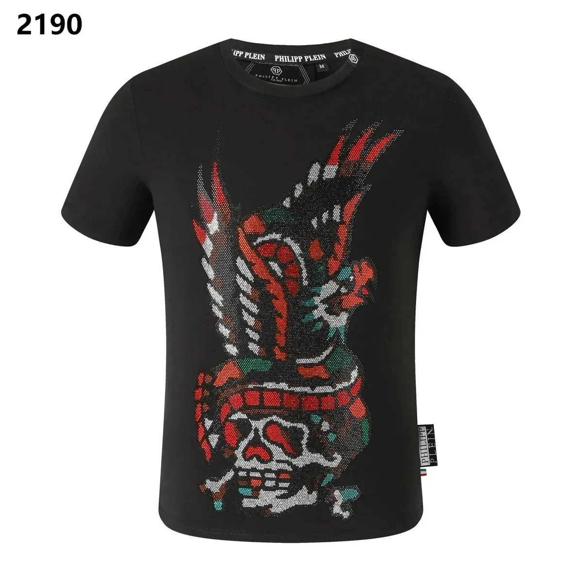 Philipp Plein Philipp Plein Skull Print T-Shirt Black Black - 1
