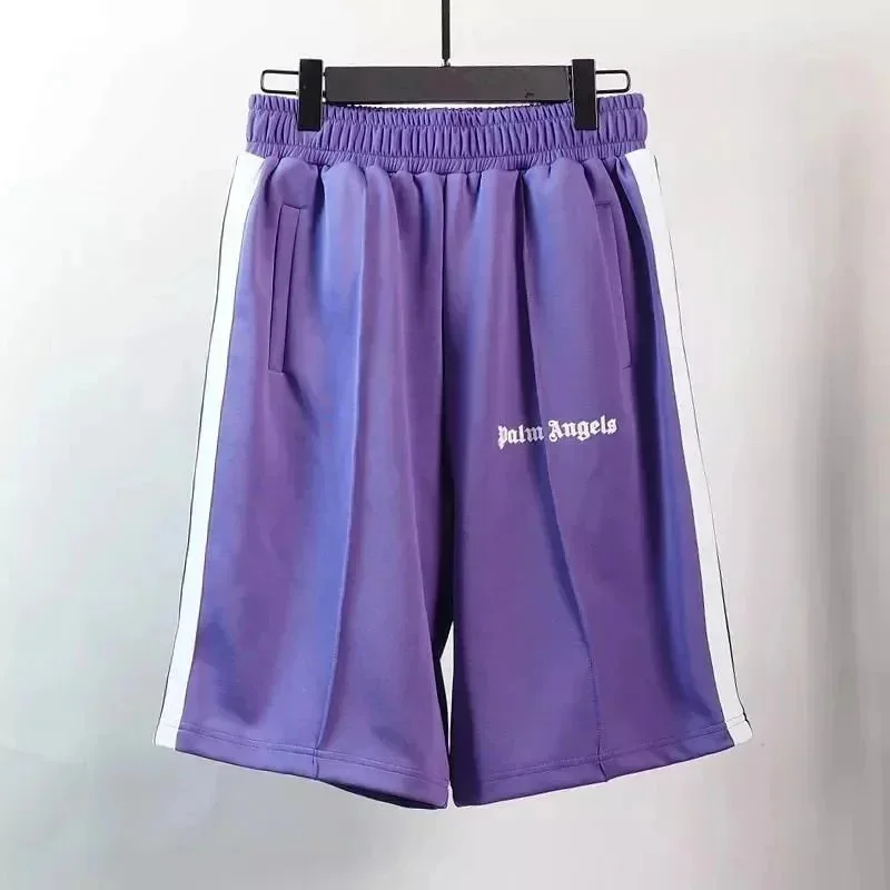 Palm Angels Palm Angels Bear Purple Track Shorts Purple - 1