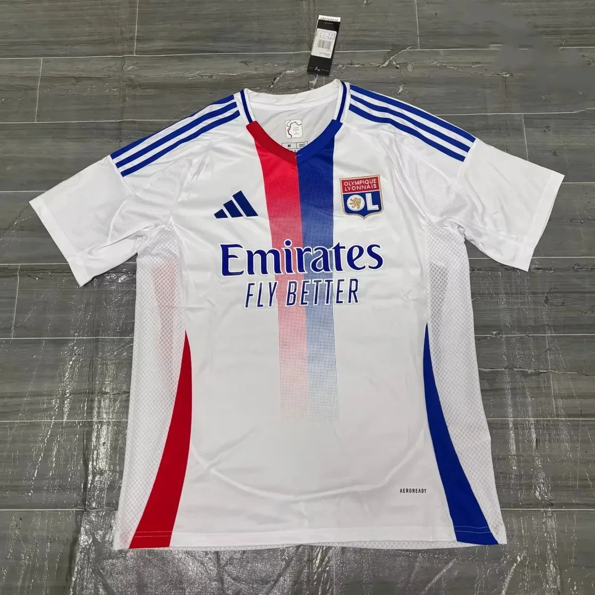 Adidas Adidas Olympique Lyonnais Home Jersey White Red Blue White - 1