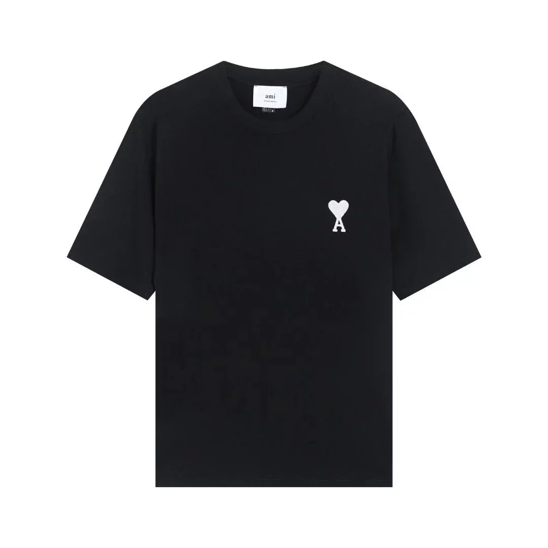 Ami Paris Ami Paris Black AMI Heart T-Shirt Black - 1