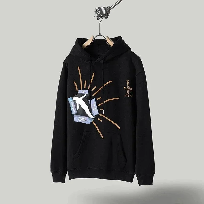 Travis Scott Travis Scott Hoodie Black Graphic Pullover Black - 1