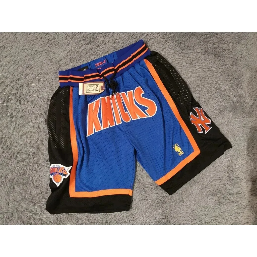 Mitchell & Ness Mitchell & Ness New York Knicks Basketball Shorts Blue Blue - 1