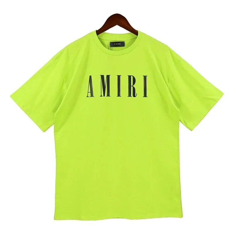 Amiri Amiri Neon Green AMIRI Logo T-Shirt Green - 1