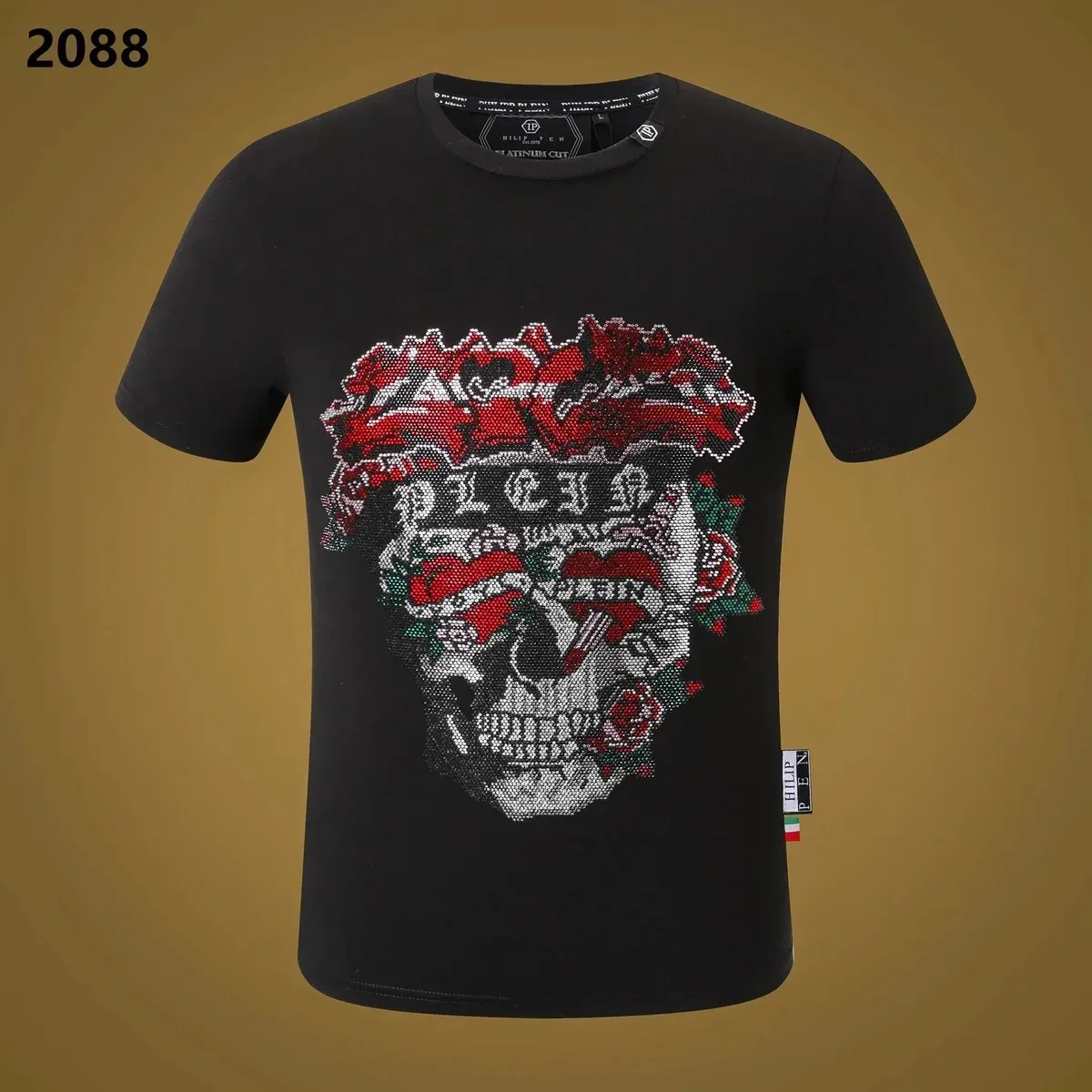Philipp Plein Philipp Plein Skull Print T-Shirt Black Black - 1