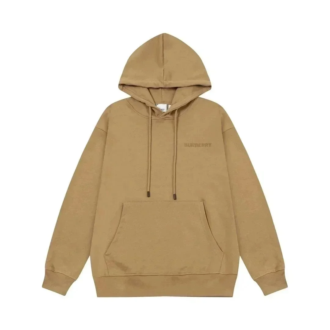 Burberry Burberry Beige Hoodie with Logo Embroidery Beige - 1