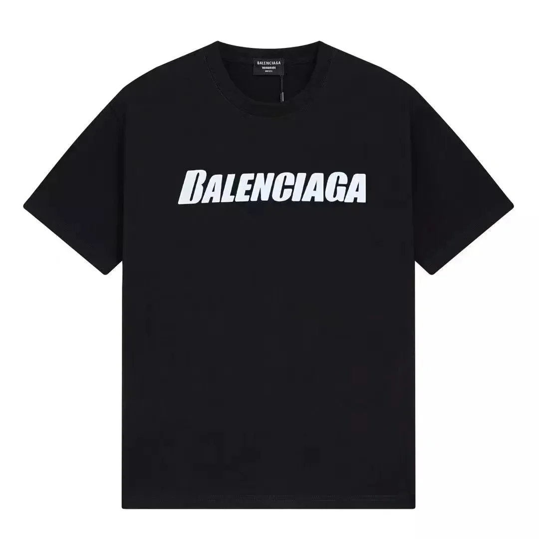 Balenciaga Balenciaga Black Logo T-Shirt Black - 1