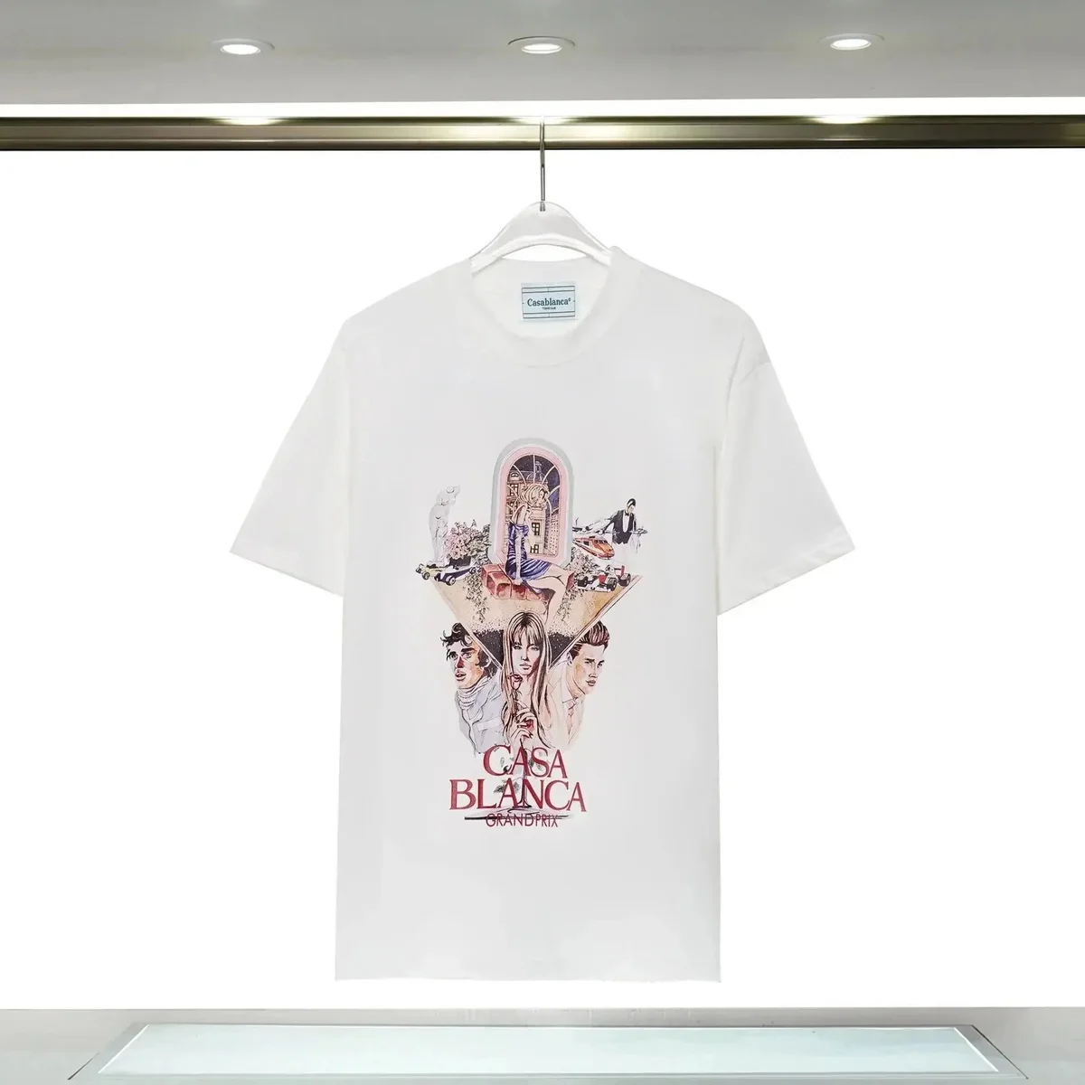 Casablanca Casablanca Casa Blanca Grand Prix White T-Shirt White - 1