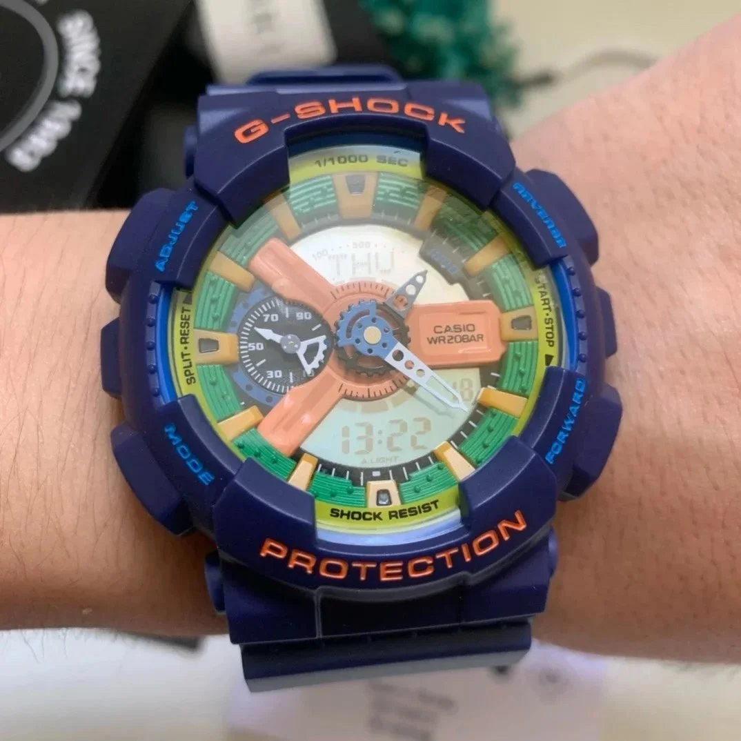 Casio Casio G-Shock GA-100 Multicolor Watch Navy - 1