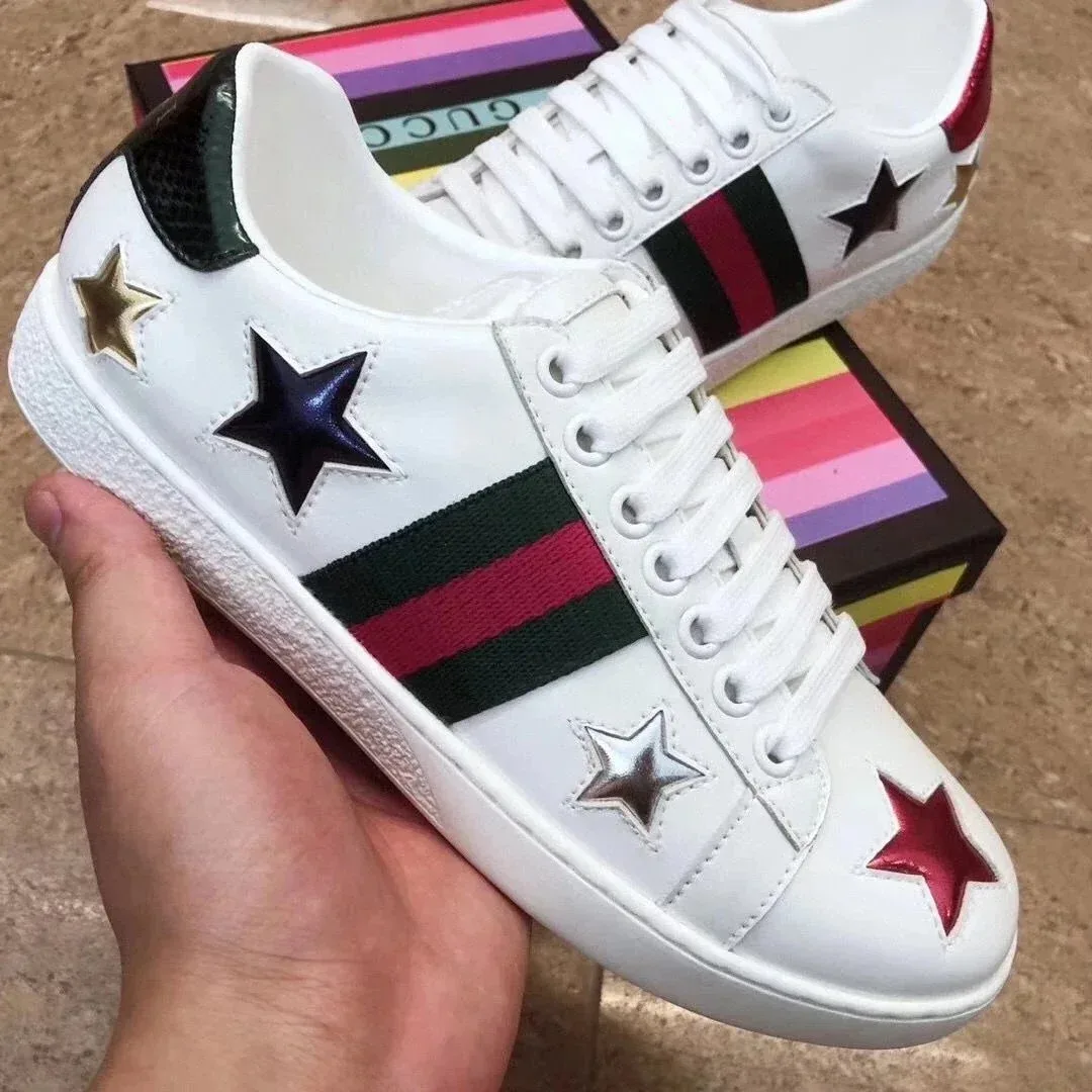 Gucci Gucci Ace White Stars Sneakers White - 1