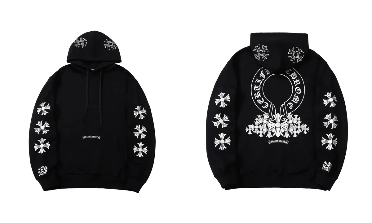 Chrome Hearts Chrome Hearts Black Floral Hoodie Black - 1