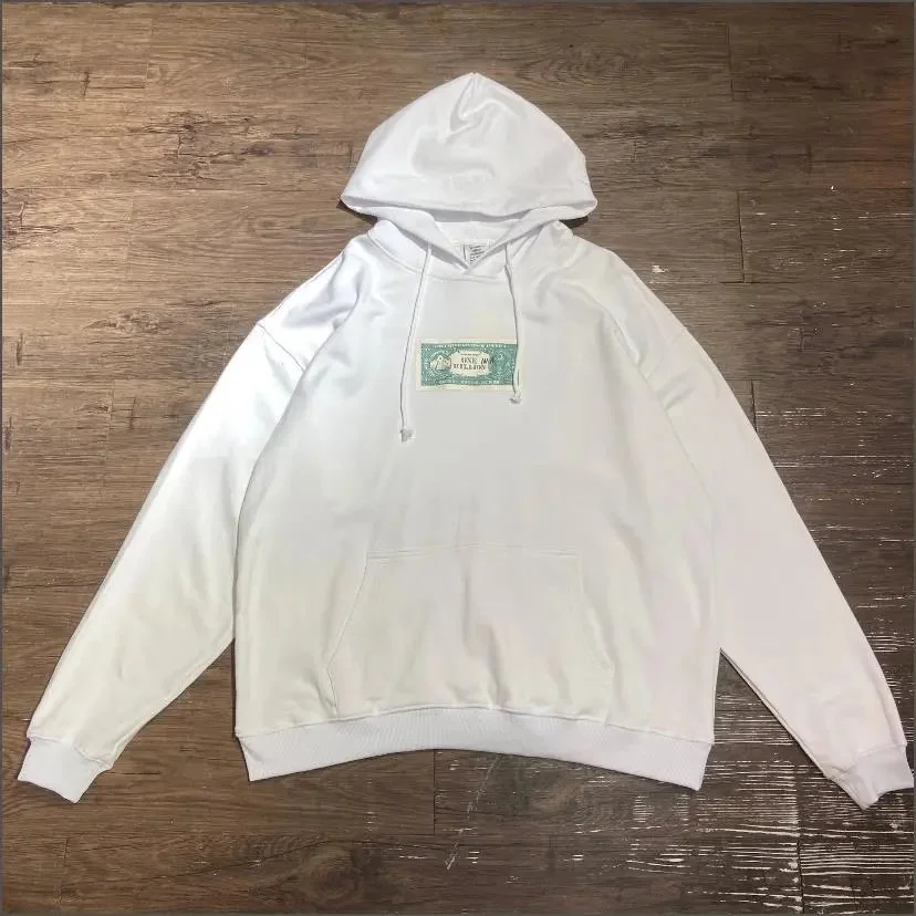 Other White Oversized Hoodie with Front Pocket White - 1