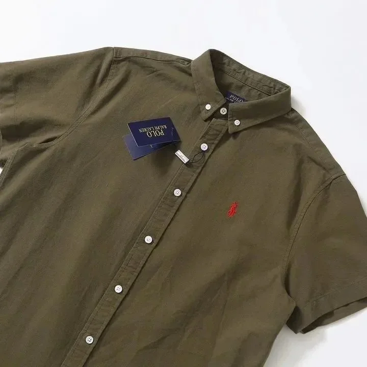 Polo Ralph Lauren Polo Ralph Lauren Olive Short-Sleeve Button-Up Shirt Multicolor - 1
