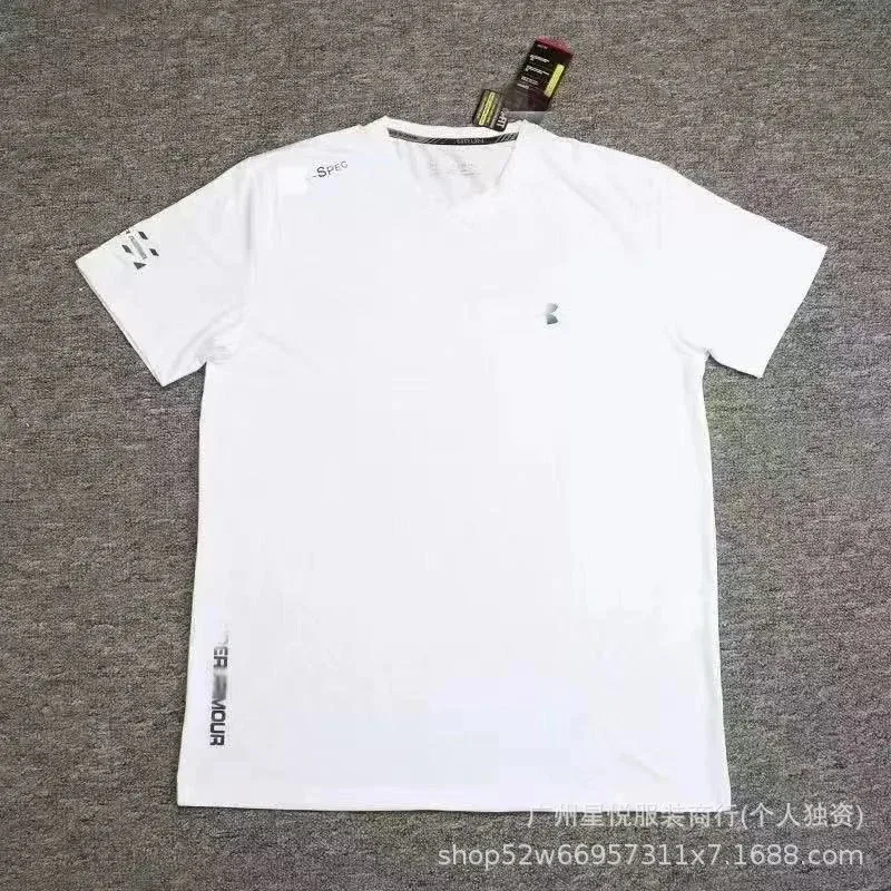 Under Armour Under Armour White V-Neck T-Shirt White - 1