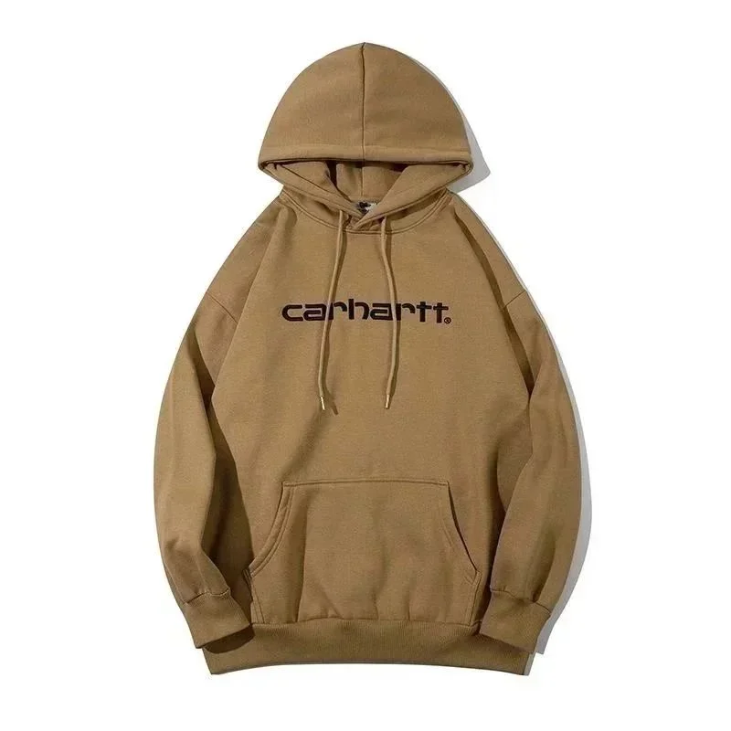 Carhartt Carhartt Hoodie Brown Solid Sweatshirt Brown - 1