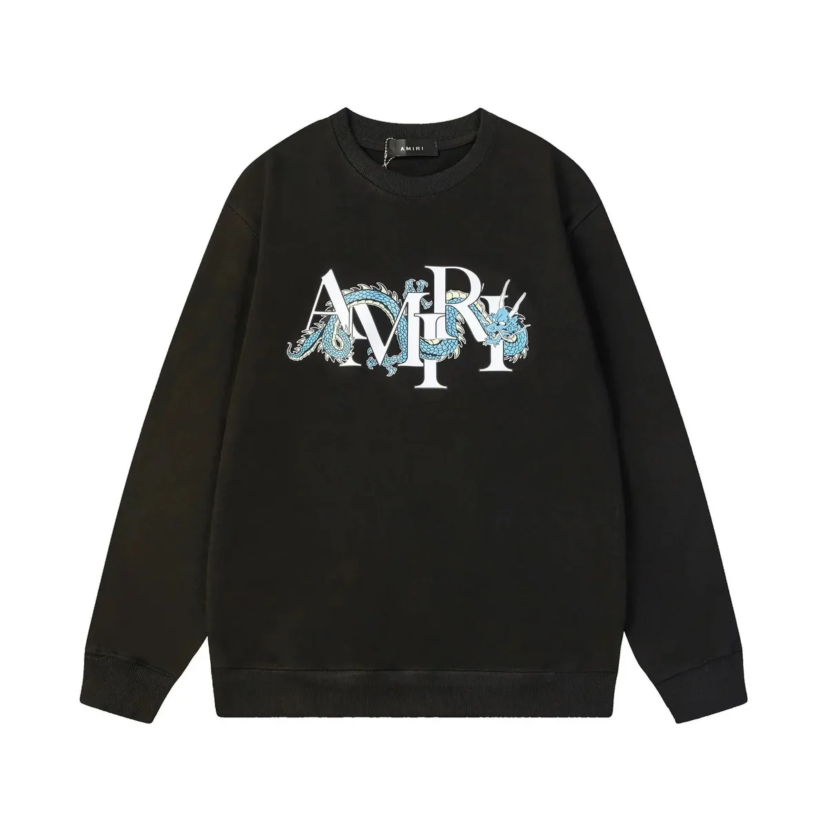 Amiri Amiri Dragon Logo Black Sweatshirt Black - 1