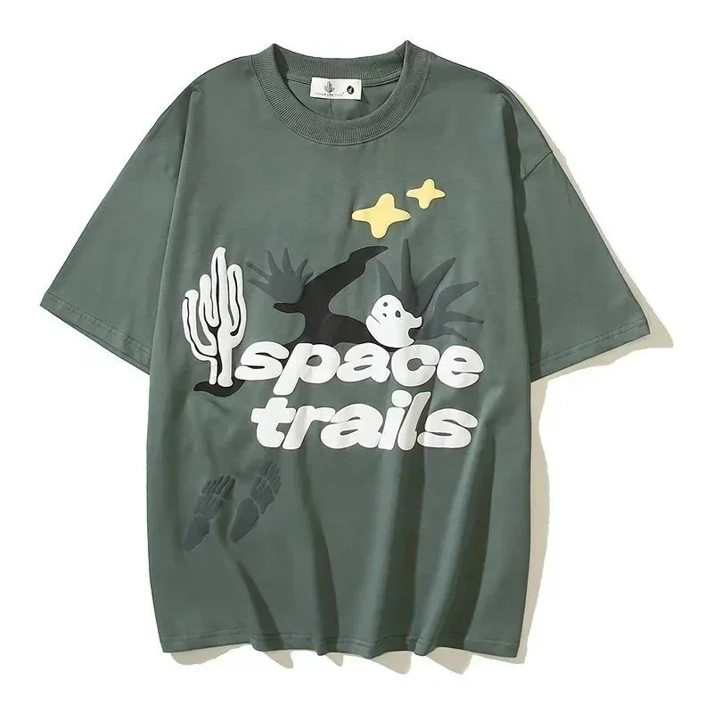 Other Space Trails Graphic T-Shirt Green - 1