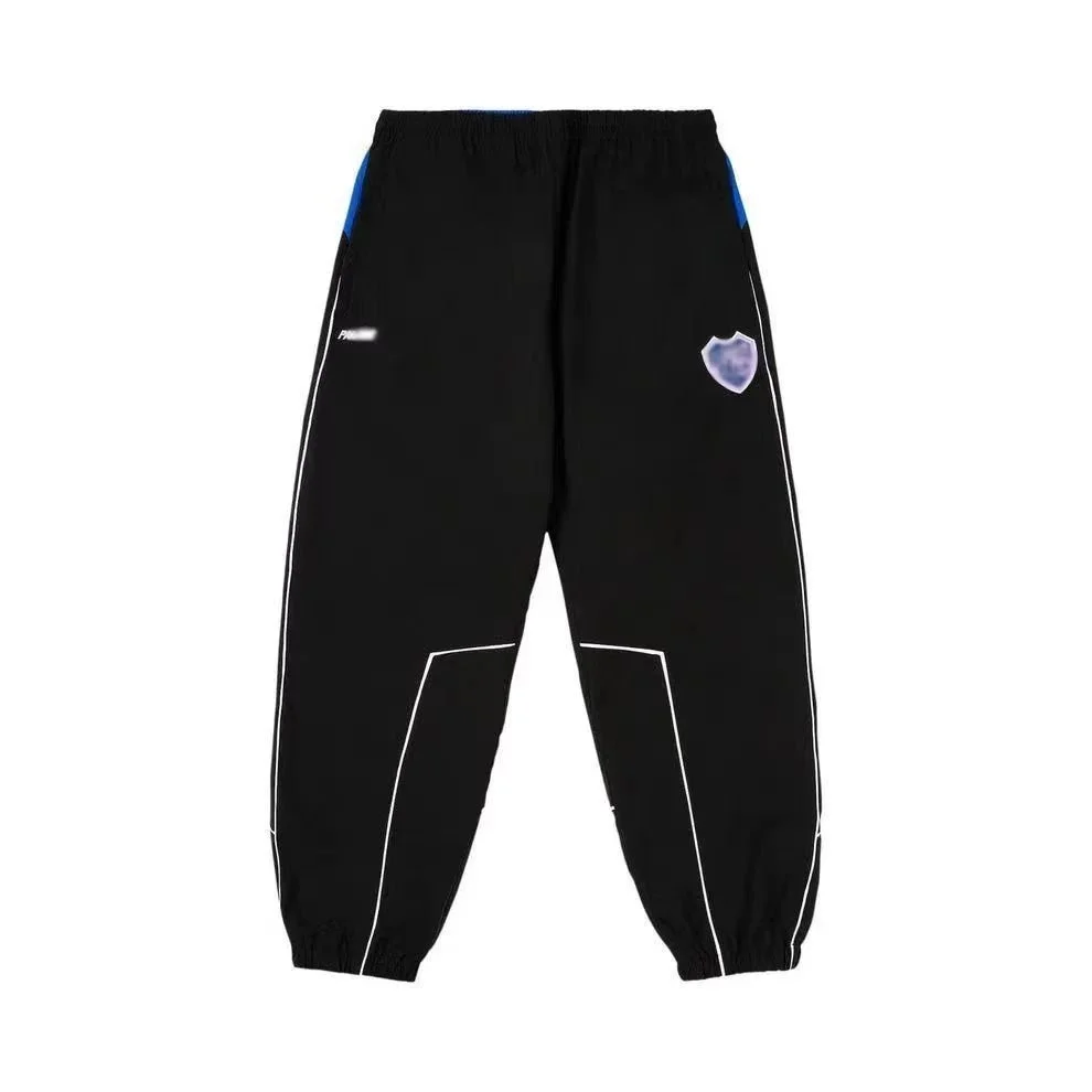 Other Black Track Pants with Blue & White Accents Black - 1
