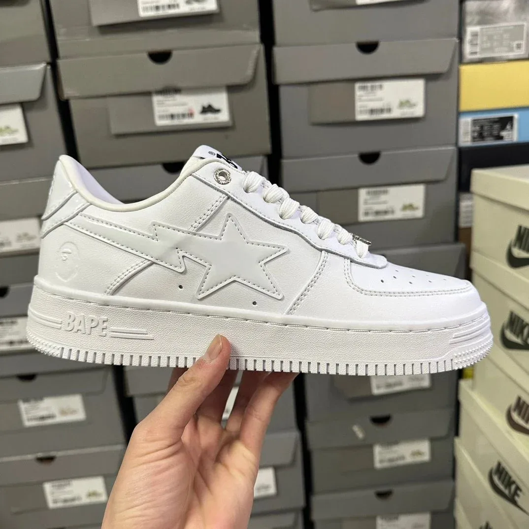 A Bathing Ape A Bathing Ape BAPE STA White Sneakers White - 1