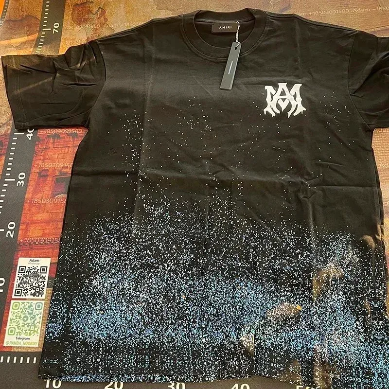 Amiri Amiri Black Galaxy Print T-Shirt Black - 1