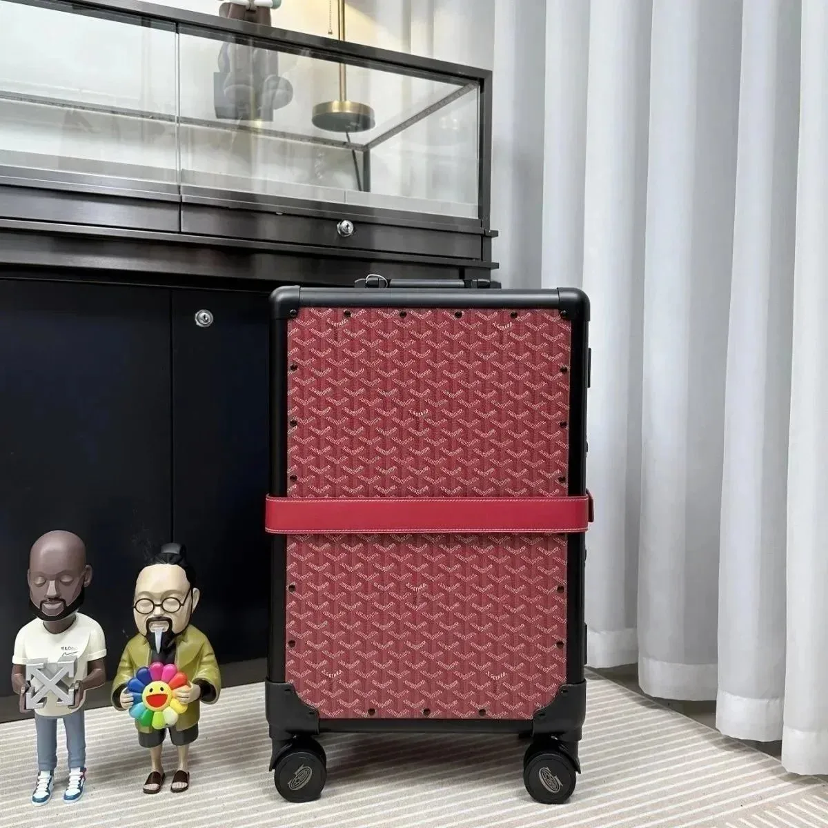 Goyard Saint Louis Red Travel Case
