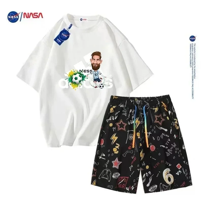 Adidas Adidas NASA Messi Co-ord Set White/Black White - 1