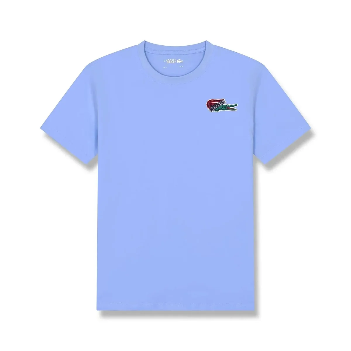 Lacoste Lacoste Blue Crocodile Embroidered T-Shirt Blue - 1