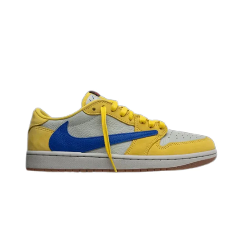 Jordan Nike Air Jordan 1 Low Sail/Yellow/Blue Sneakers Yellow - 1