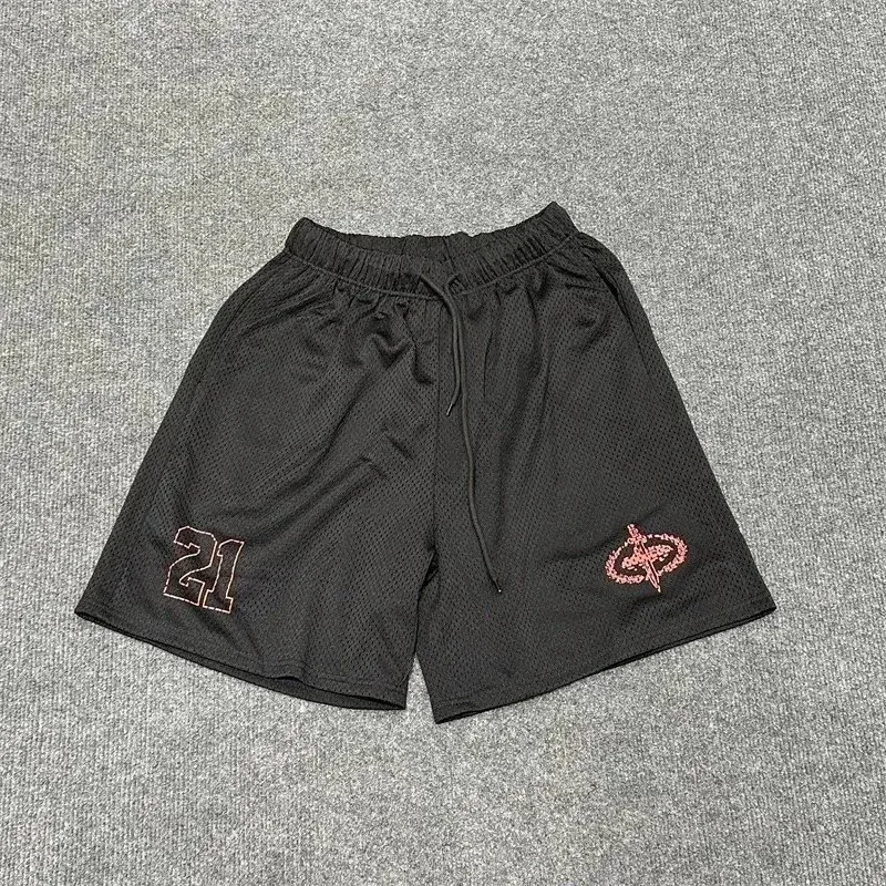 Other Black Mesh Basketball Shorts with Embroidered '21' and Logo Black - 1