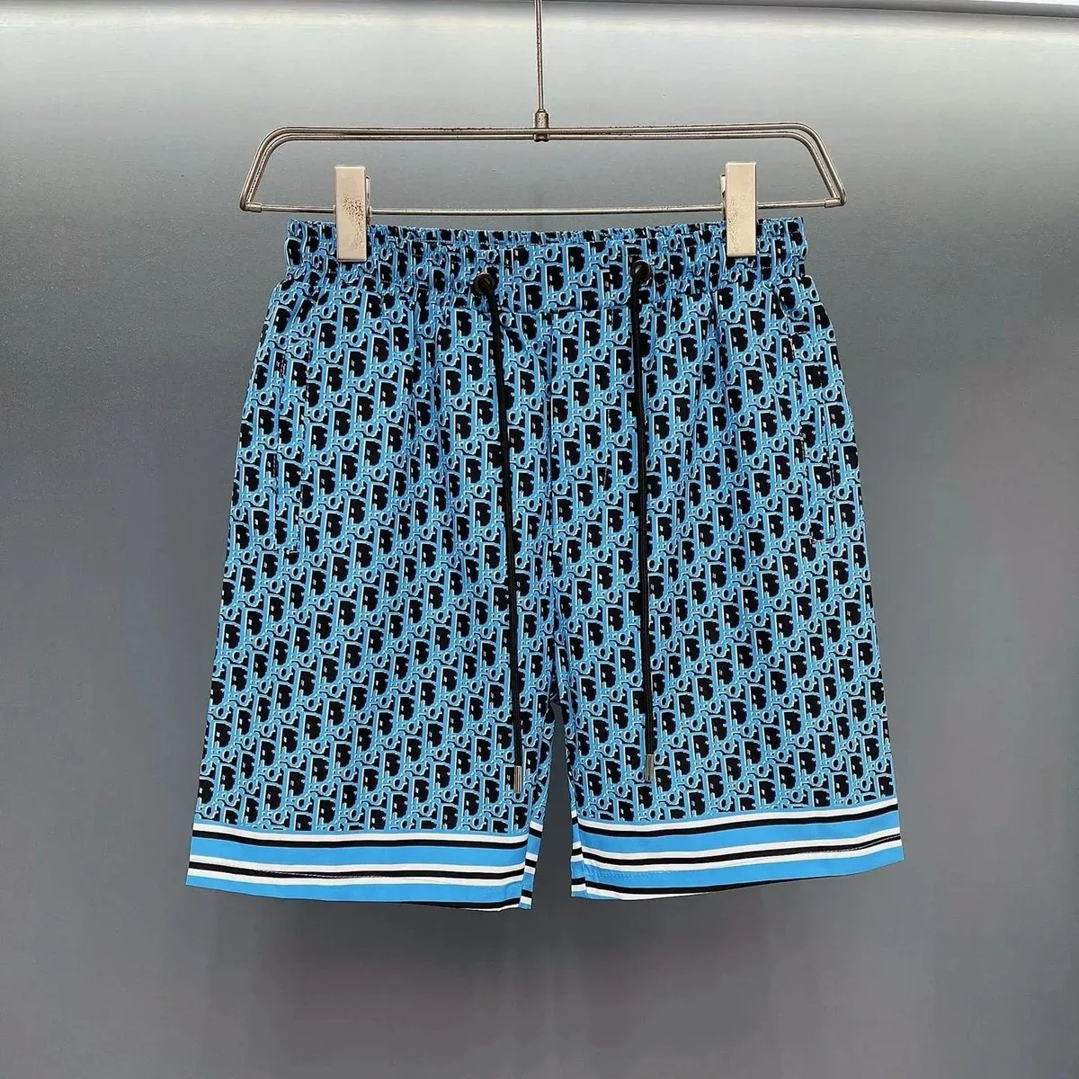 Dior Dior Book Tote Pattern Shorts Blue Blue - 1