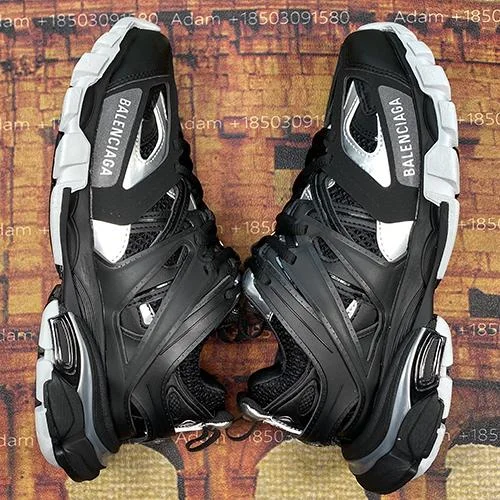 Balenciaga Balenciaga Track Black & White Sneakers Black - 1