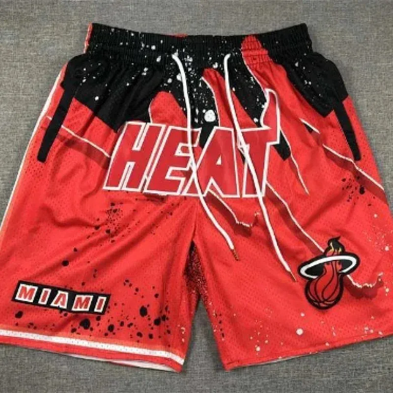 Other Miami Heat Basketball Shorts Red Red - 1
