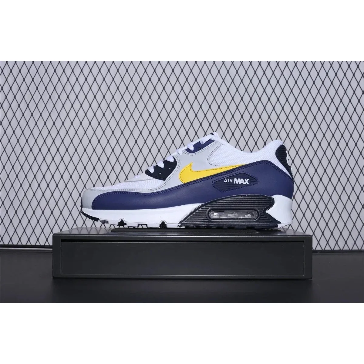 Nike Nike Air Max 90 White/Blue/Yellow Sneakers Blue - 1