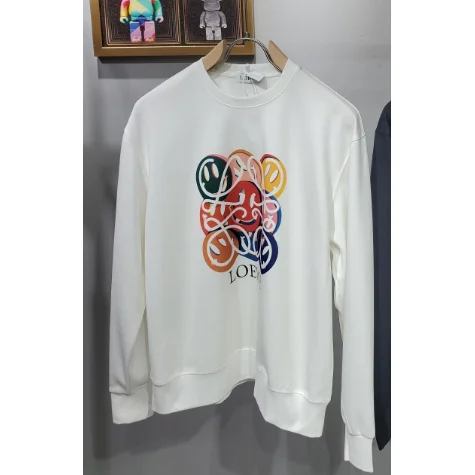 Loewe Loewe Puzzle White Crewneck Sweatshirt White - 1