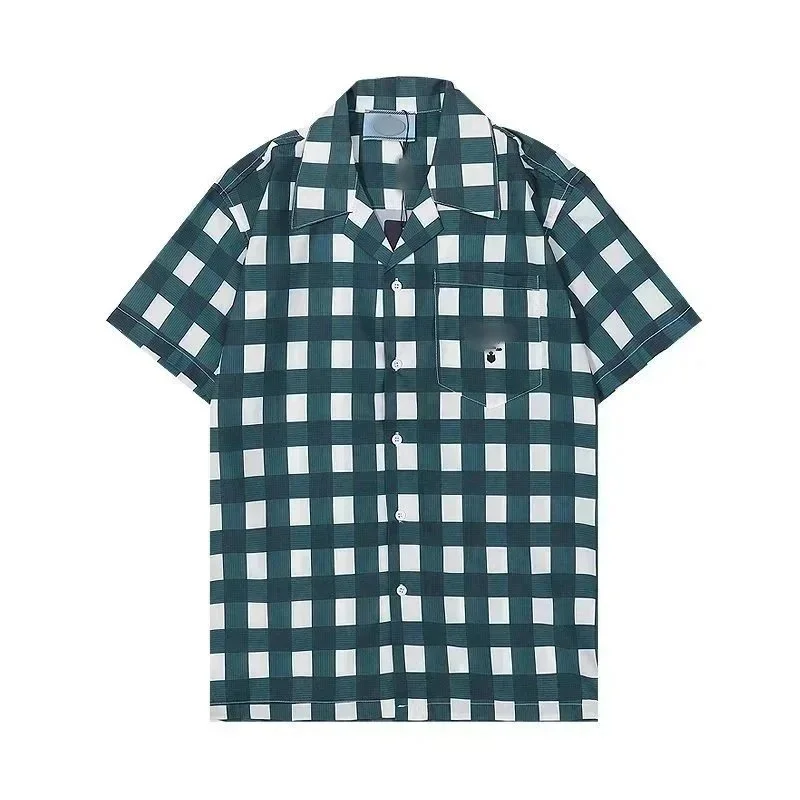 Other Checked Short Sleeve Shirt Casual Top Green - 1
