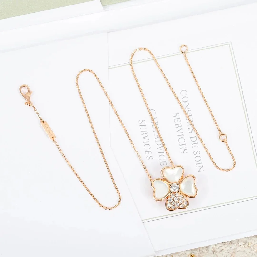 Van Cleef & Arpels Van Cleef & Arpels Alhambra Heart Necklace Gold White Gold - 1