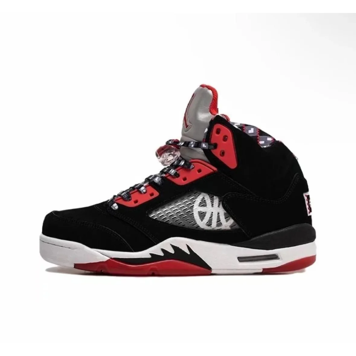 Jordan Nike Air Jordan 5 Black/Red Sneakers Black - 1