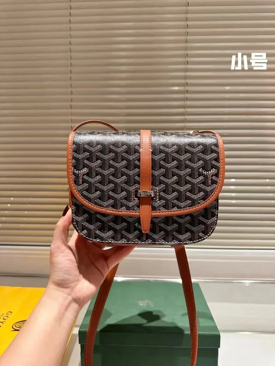 Goyard Goyard Saint Louis Small Crossbody Bag Black & Tan Black - 1