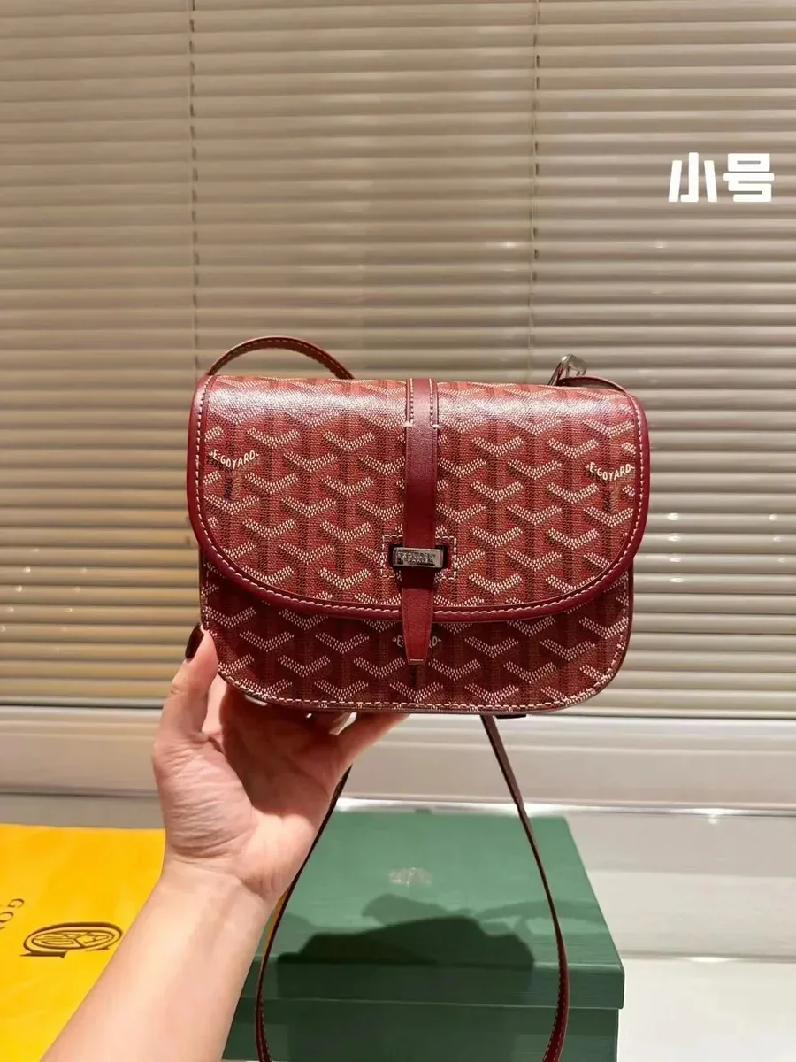 Goyard Goyard Saint Louis Burgundy Satchel Bag Red - 1