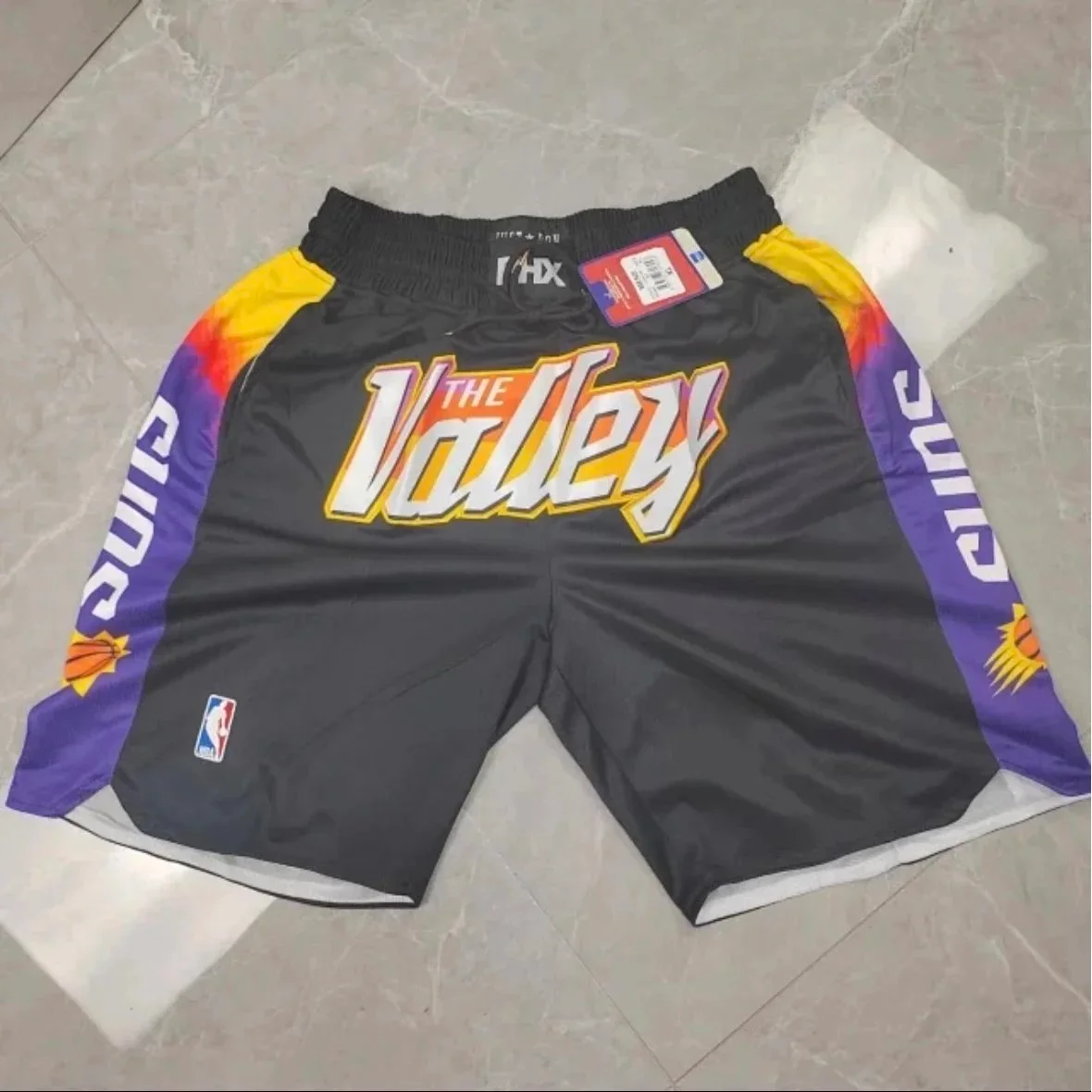 Mitchell & Ness Black 'The Valley' Basketball Shorts Black - 1