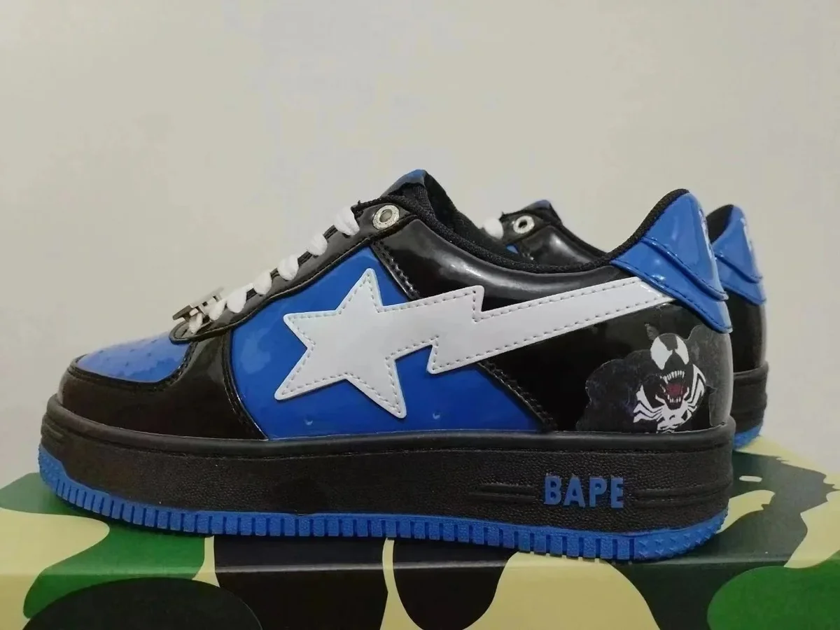 A Bathing Ape A Bathing Ape BAPE STA Venom Black/Blue Sneakers Black - 1