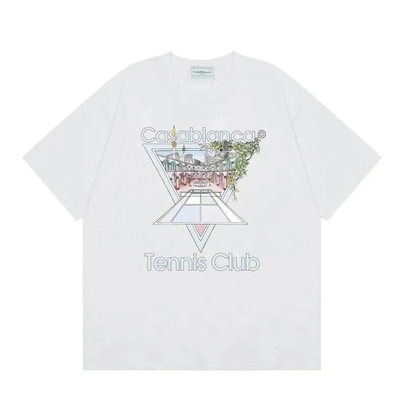 Casablanca Casablanca Tennis Club White Graphic T-Shirt White - 1