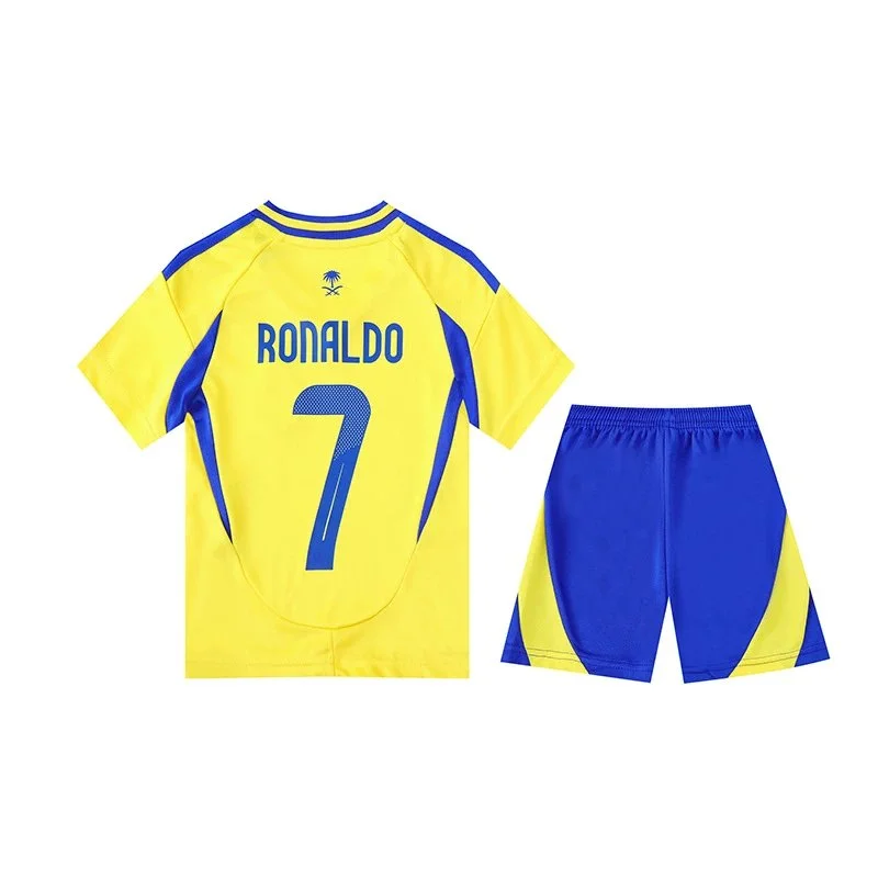 Other Kids Ronaldo 7 Yellow & Blue Soccer Jersey & Shorts Set Yellow - 1