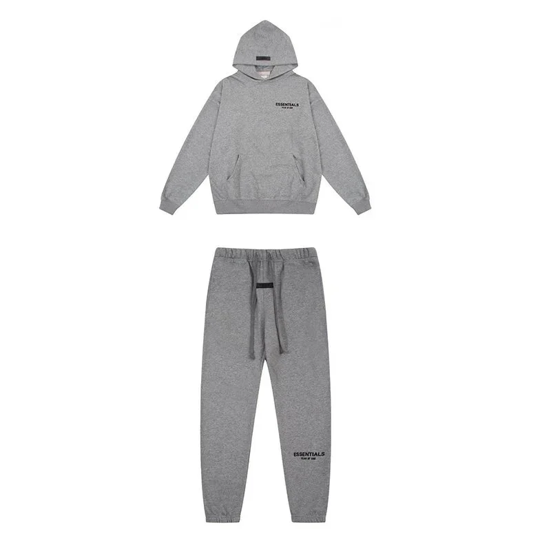 Fear of God Fear of God Essentials Grey Hoodie & Pants Set Grey - 1