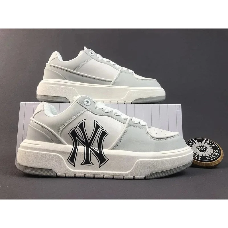 New Balance New York Yankees Sneakers White/Black Platform Shoes White - 1