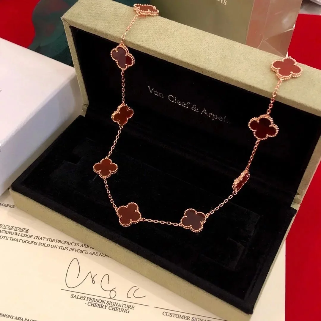 Van Cleef & Arpels Van Cleef & Arpels Alhambra Necklace Rose Gold & Brown Gold - 1