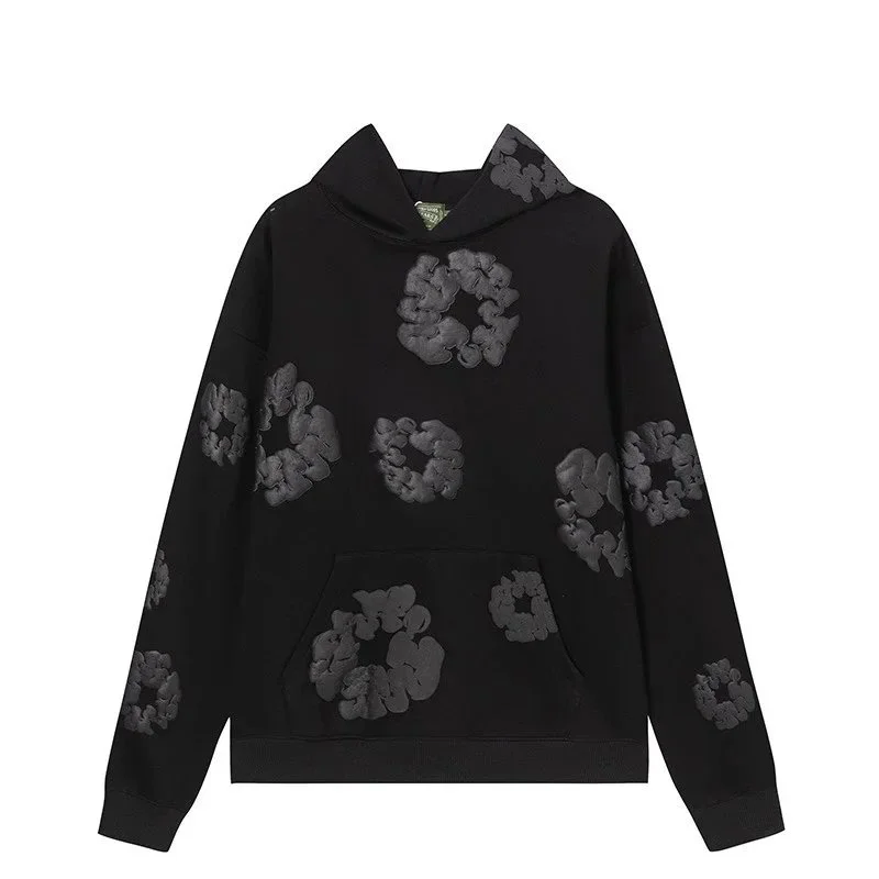A Bathing Ape A Bathing Ape Black Floral Hoodie Black - 1
