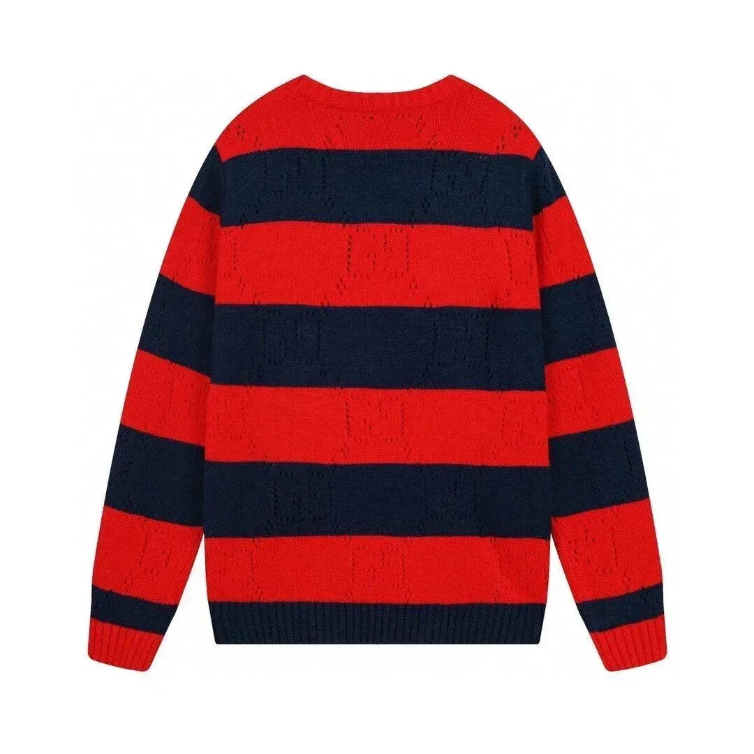 Gucci Gucci GG Marmont Striped Sweater Red/Blue Red - 1