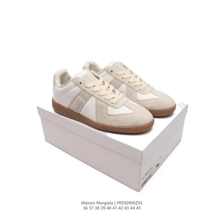 Maison Margiela Maison Margiela Replica Beige & White Low Sneakers Beige - 1